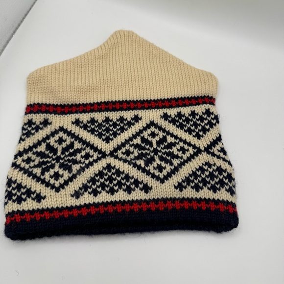 Dale of Norway Other - Dale of Norway Wool Knit Beanie Cream w/ Navy/Red Accents